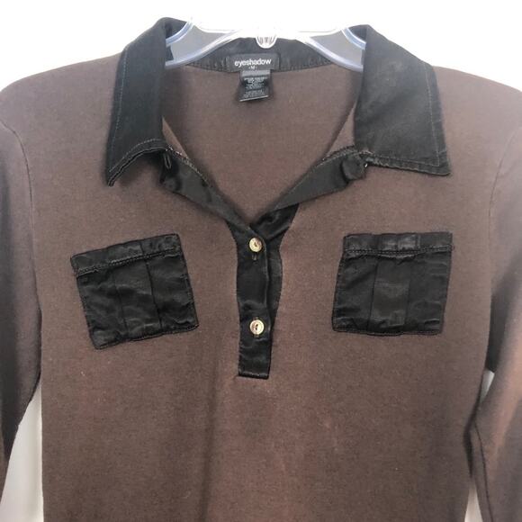 Vintage Eyeshadow Top Juniors Medium Cotton Y2K Retro Preppy Mean Girls Regina - Picture 3 of 10